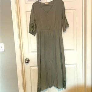 Roolee sea green dress